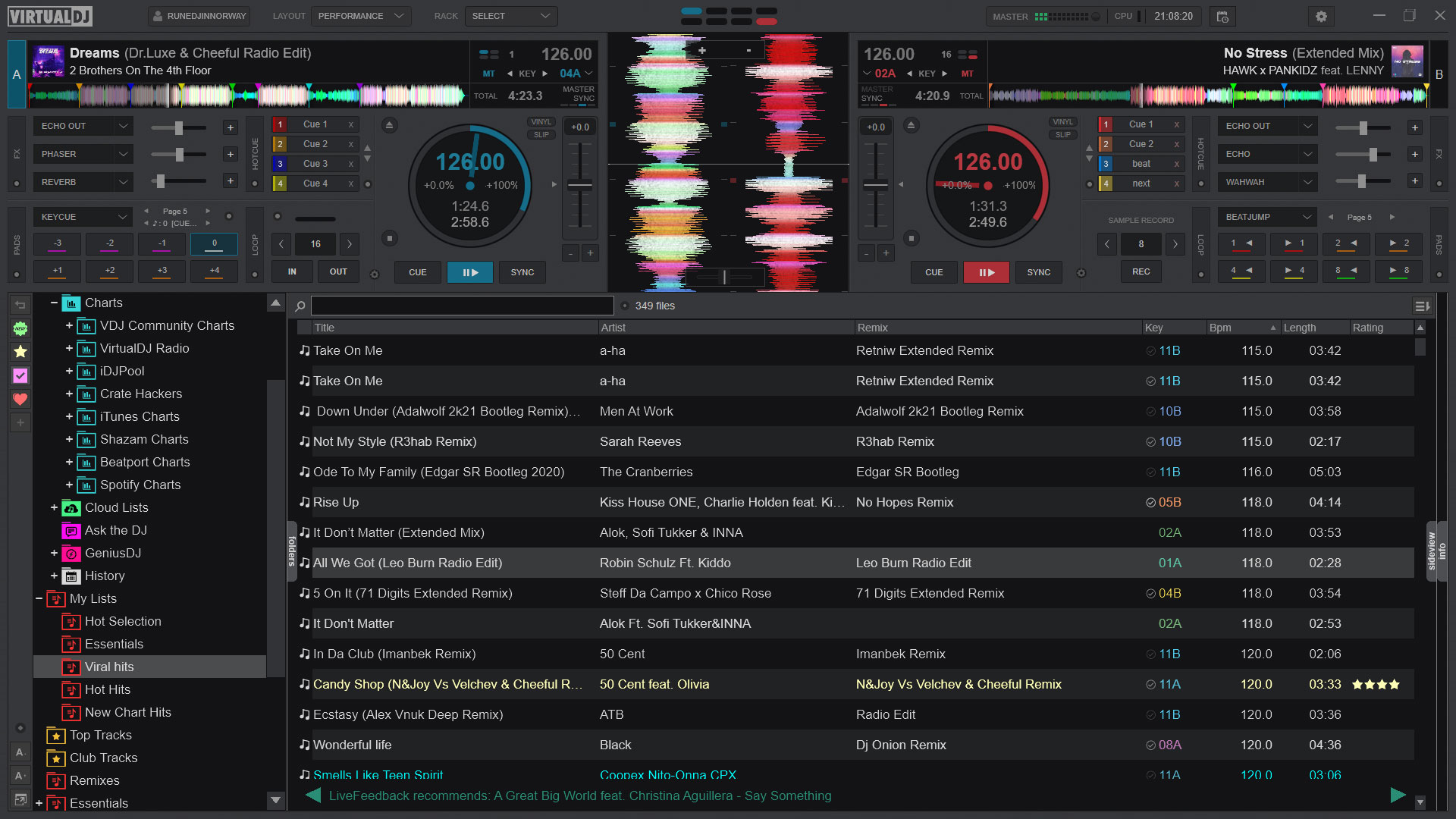 VirtualDJ software interface