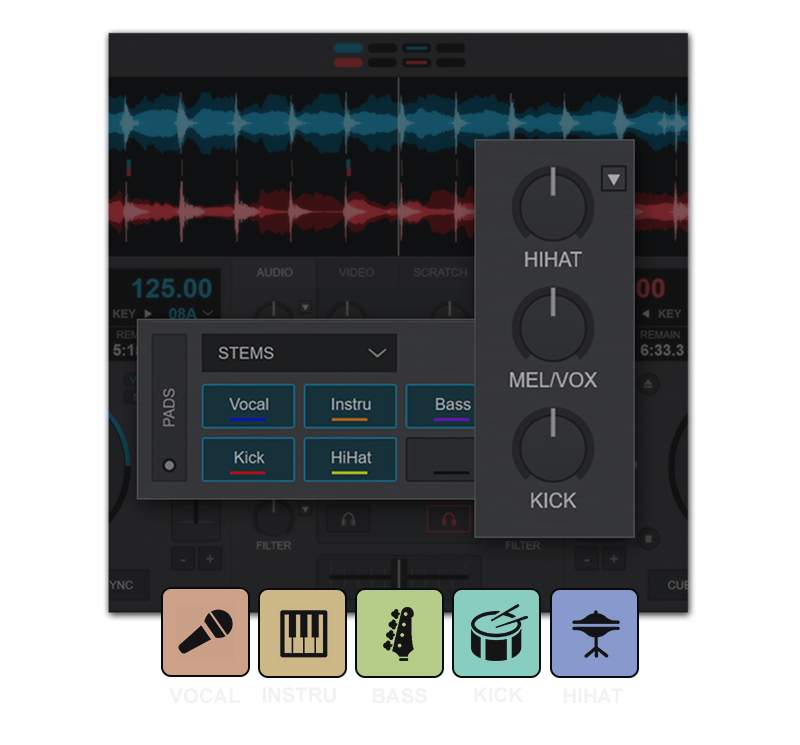 VirtualDJ product interface illustration
