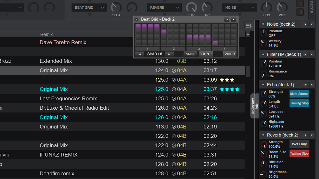 VirtualDJ software interface